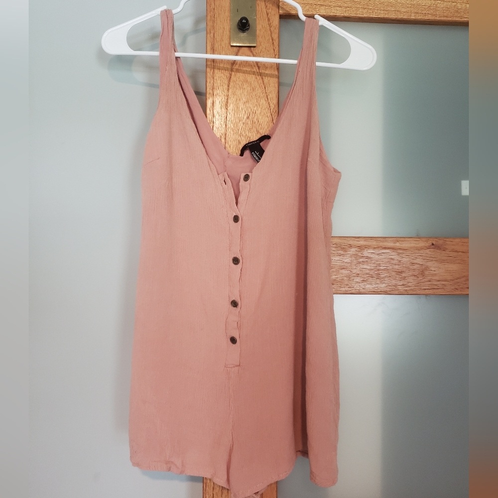 Forever 21, ribbed, blush, Romper, sleepless. Size S.